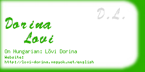 dorina lovi business card
